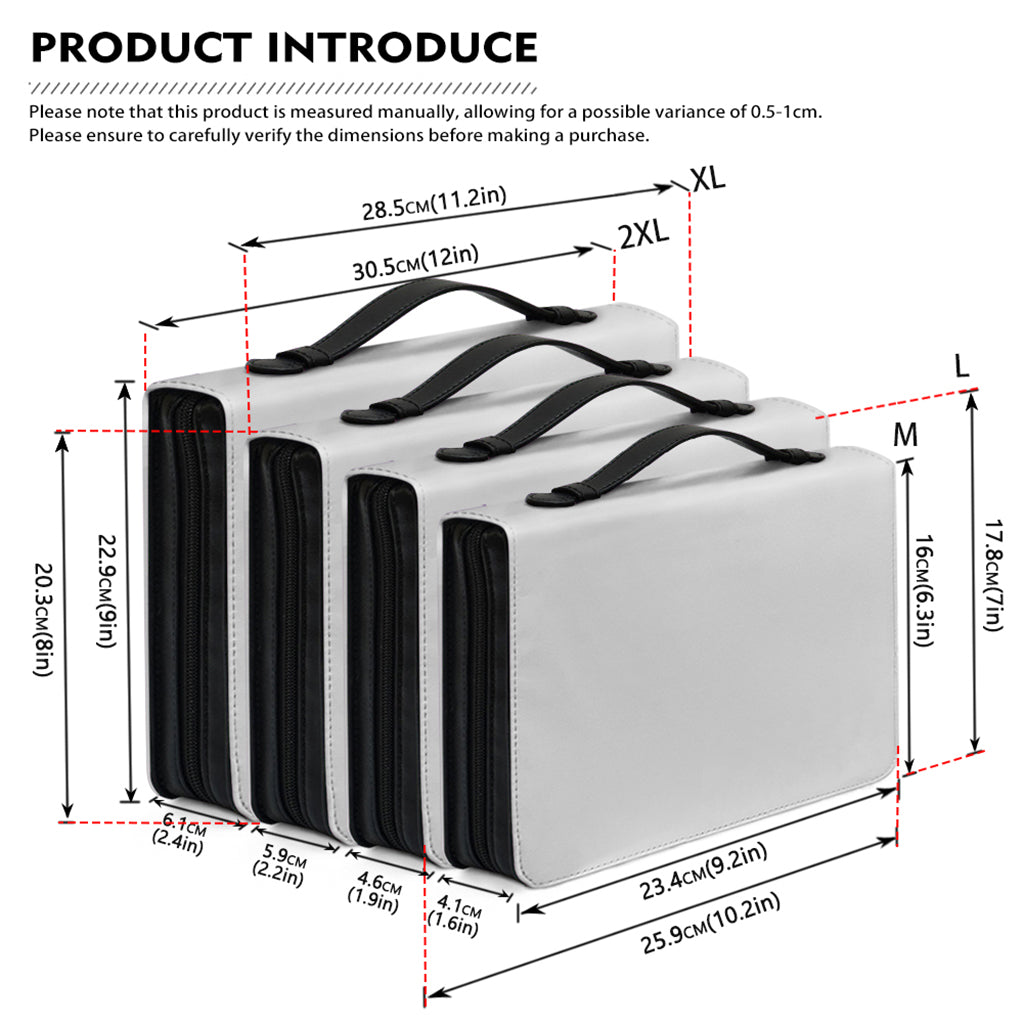 Navy And Pink Zigzag Pattern Print Leather Bible Cover