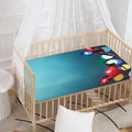 LED Christmas String Lights Print Baby Crib Sheet