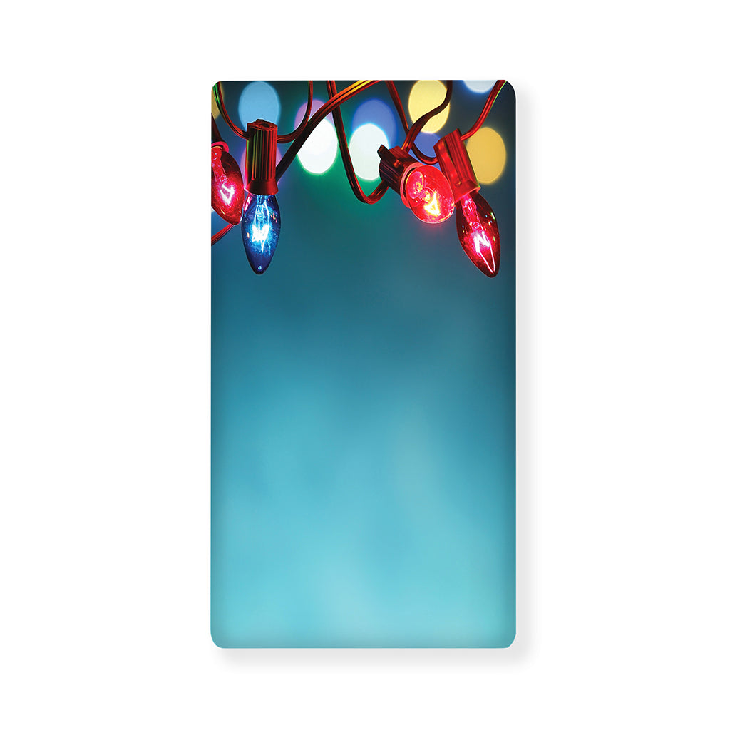 LED Christmas String Lights Print Baby Crib Sheet