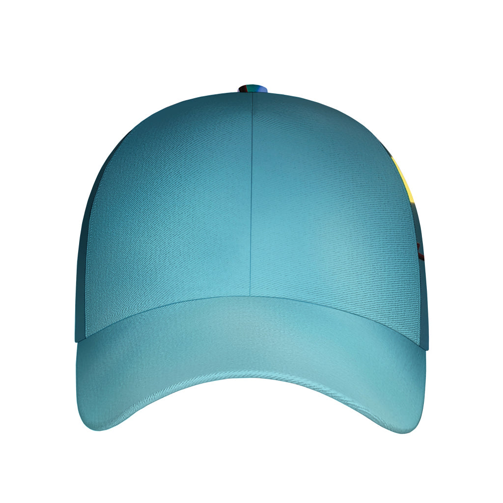 LED Christmas String Lights Print Baseball Cap