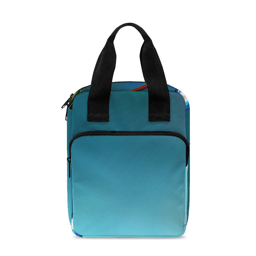 LED Christmas String Lights Print Bible Tote Bag