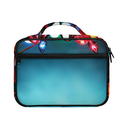 LED Christmas String Lights Print Briefcase Bible Bag