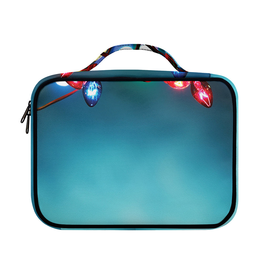 LED Christmas String Lights Print Briefcase Bible Bag