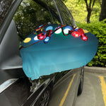 LED Christmas String Lights Print Car Side Mirror Covers