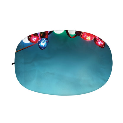 LED Christmas String Lights Print Car Side Mirror Covers