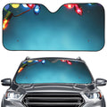 LED Christmas String Lights Print Car Windshield Sun Shade