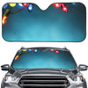 LED Christmas String Lights Print Car Windshield Sun Shade