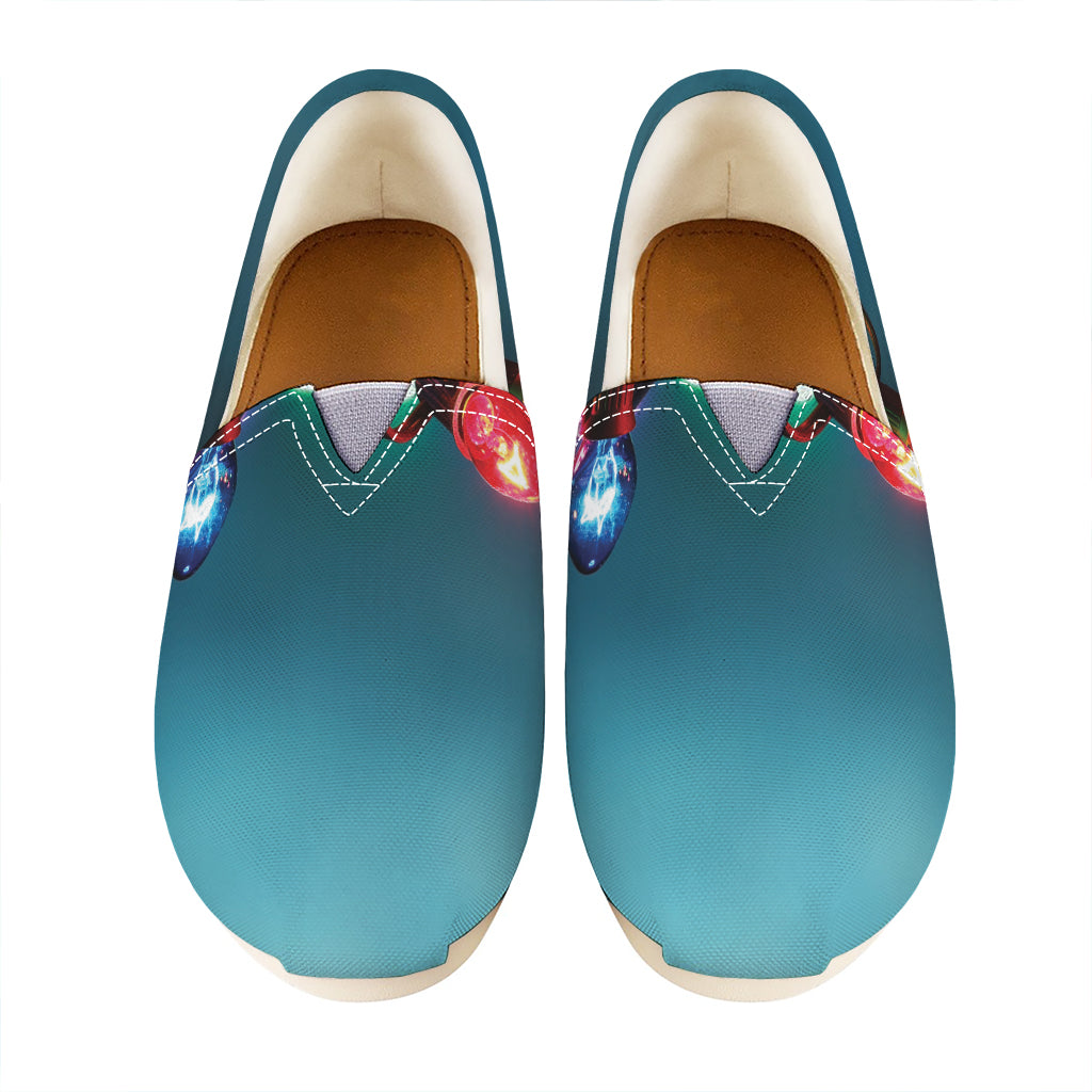 LED Christmas String Lights Print Casual Shoes