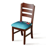 LED Christmas String Lights Print Chair Cushion Cover