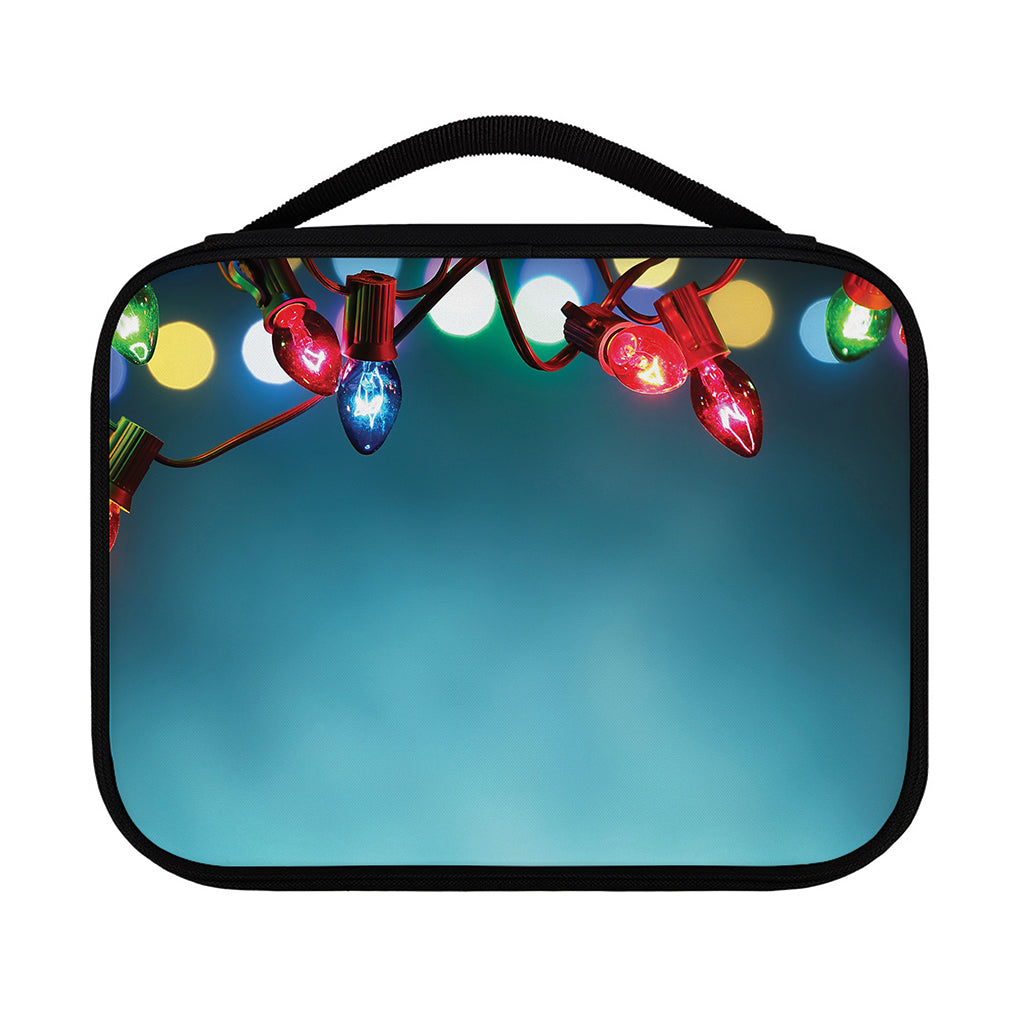 LED Christmas String Lights Print Classic Bible Case