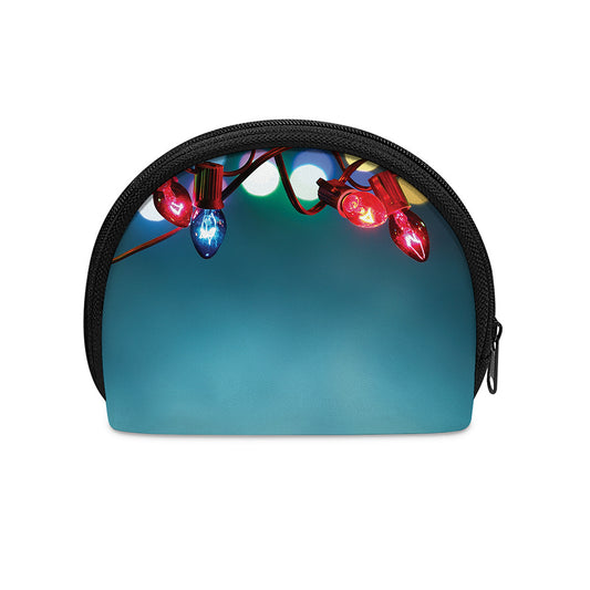 LED Christmas String Lights Print Coin Purse