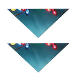 LED Christmas String Lights Print Dog Bandana