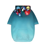 LED Christmas String Lights Print Dog Zip Up Hoodie