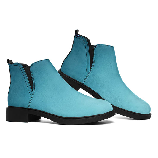 LED Christmas String Lights Print Flat Ankle Boots