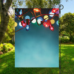 LED Christmas String Lights Print Garden Flag