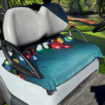 LED Christmas String Lights Print Golf Cart Seat Cover