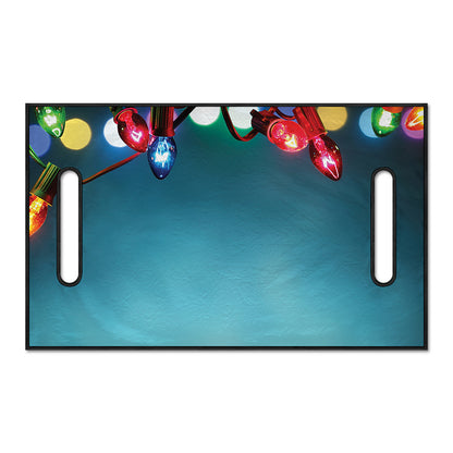 LED Christmas String Lights Print Golf Cart Seat Cover