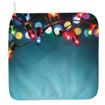 LED Christmas String Lights Print Hand Towel