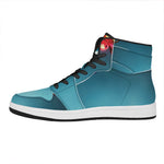 LED Christmas String Lights Print High Top Leather Sneakers