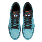 LED Christmas String Lights Print High Top Leather Sneakers