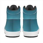 LED Christmas String Lights Print High Top Leather Sneakers