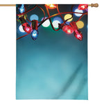 LED Christmas String Lights Print House Flag