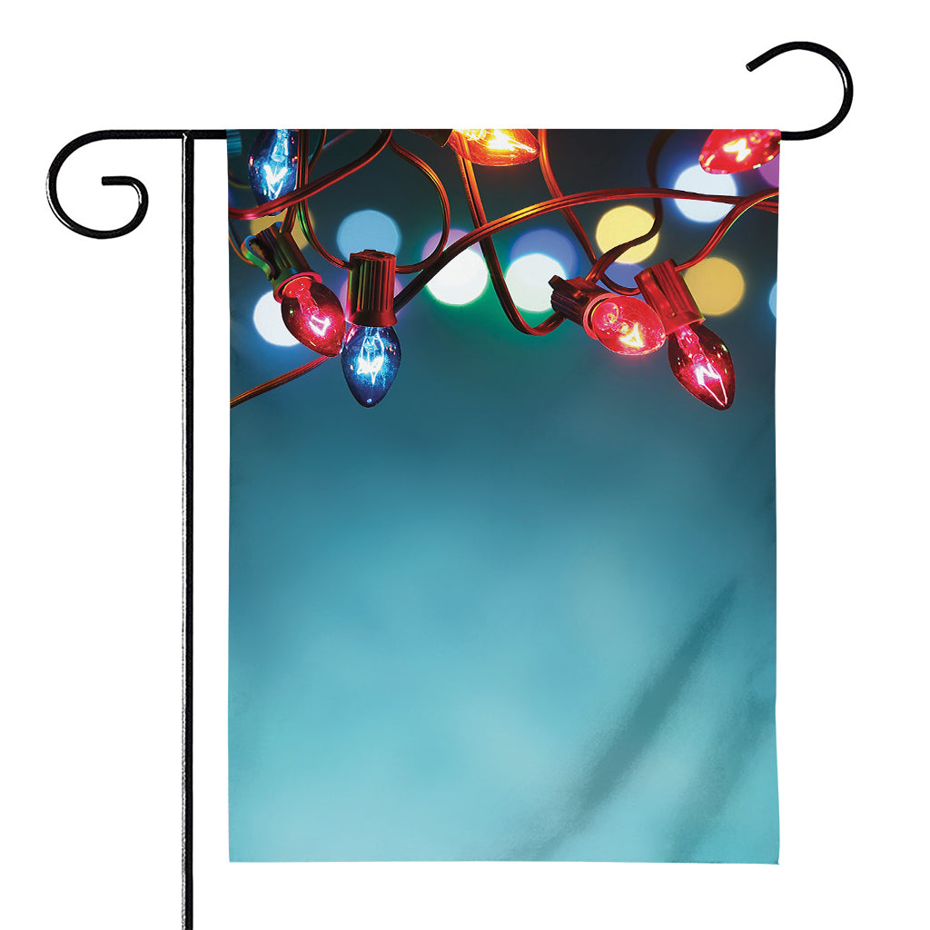 LED Christmas String Lights Print House Flag