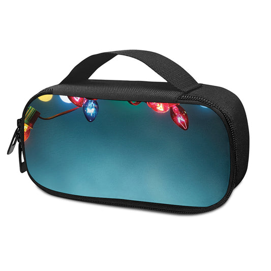 LED Christmas String Lights Print Insulin Cooler Travel Case
