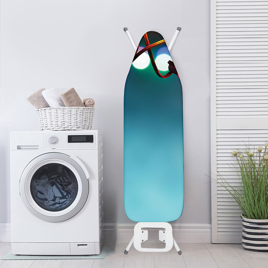 LED Christmas String Lights Print Ironing Board Cover