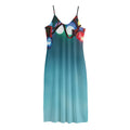 LED Christmas String Lights Print Jersey Midi Cami Dress