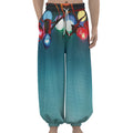 LED Christmas String Lights Print Lantern Pants