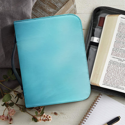 LED Christmas String Lights Print Leather Bible Cover