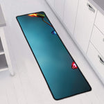 LED Christmas String Lights Print Long Kitchen Mat