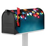 LED Christmas String Lights Print Mailbox Cover