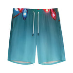 LED Christmas String Lights Print Men's Sports Shorts