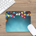 LED Christmas String Lights Print Mouse Pad