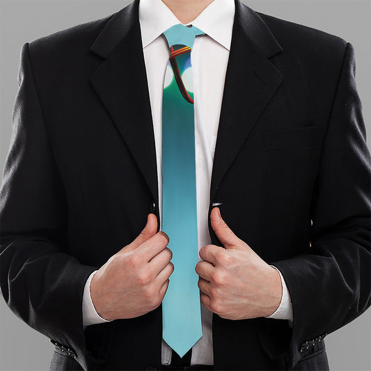 LED Christmas String Lights Print Necktie