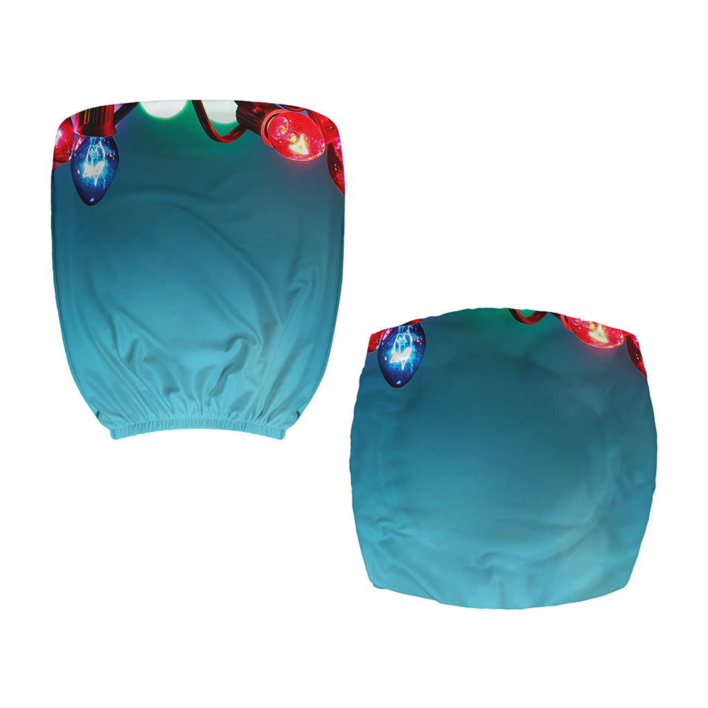 LED Christmas String Lights Print Office Chair Cover