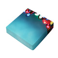 LED Christmas String Lights Print Outdoor Seat Cushion Cover