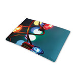 LED Christmas String Lights Print Pet Cooling Mat Cover