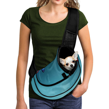 LED Christmas String Lights Print Pet Sling Carrier