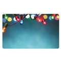 LED Christmas String Lights Print Polyester Doormat