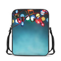 LED Christmas String Lights Print Rectangular Crossbody Bag