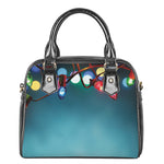 LED Christmas String Lights Print Shoulder Handbag