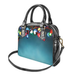 LED Christmas String Lights Print Shoulder Handbag