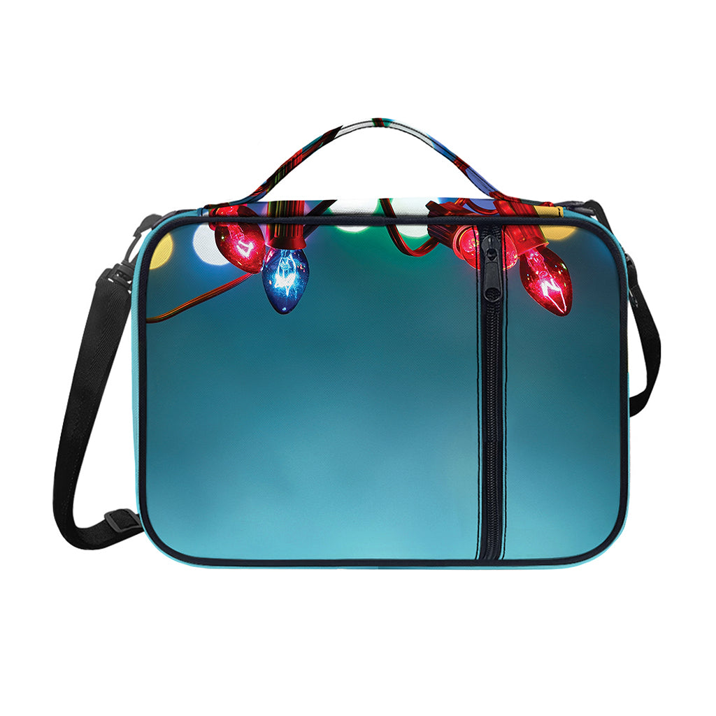 LED Christmas String Lights Print Shoulder Strap Bible Bag