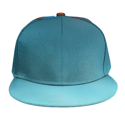 LED Christmas String Lights Print Snapback Cap