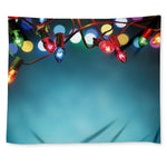 LED Christmas String Lights Print Tapestry