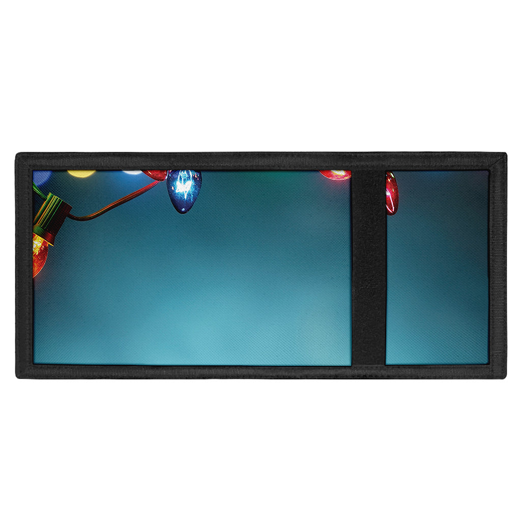 LED Christmas String Lights Print Trifold Wallet