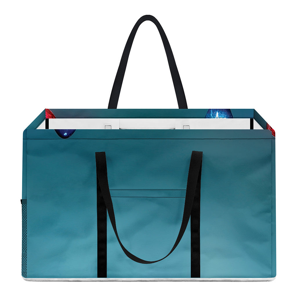 LED Christmas String Lights Print Utility Tote Bag